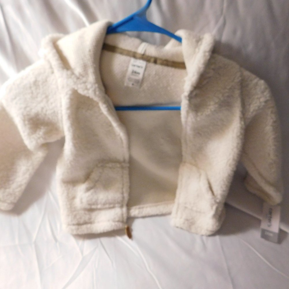 Carters Hooded Zipper Sweater NEW